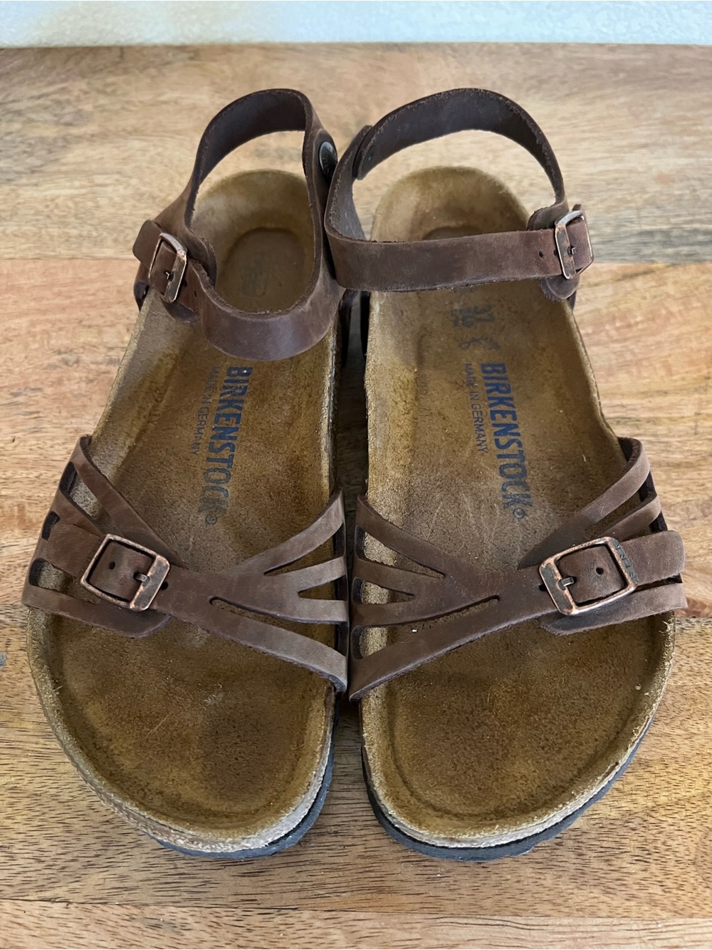 Birkenstock BALI Habana Oiled Sandals Size 37 L 6-6.5 Regular fit - Picture 3 of 10